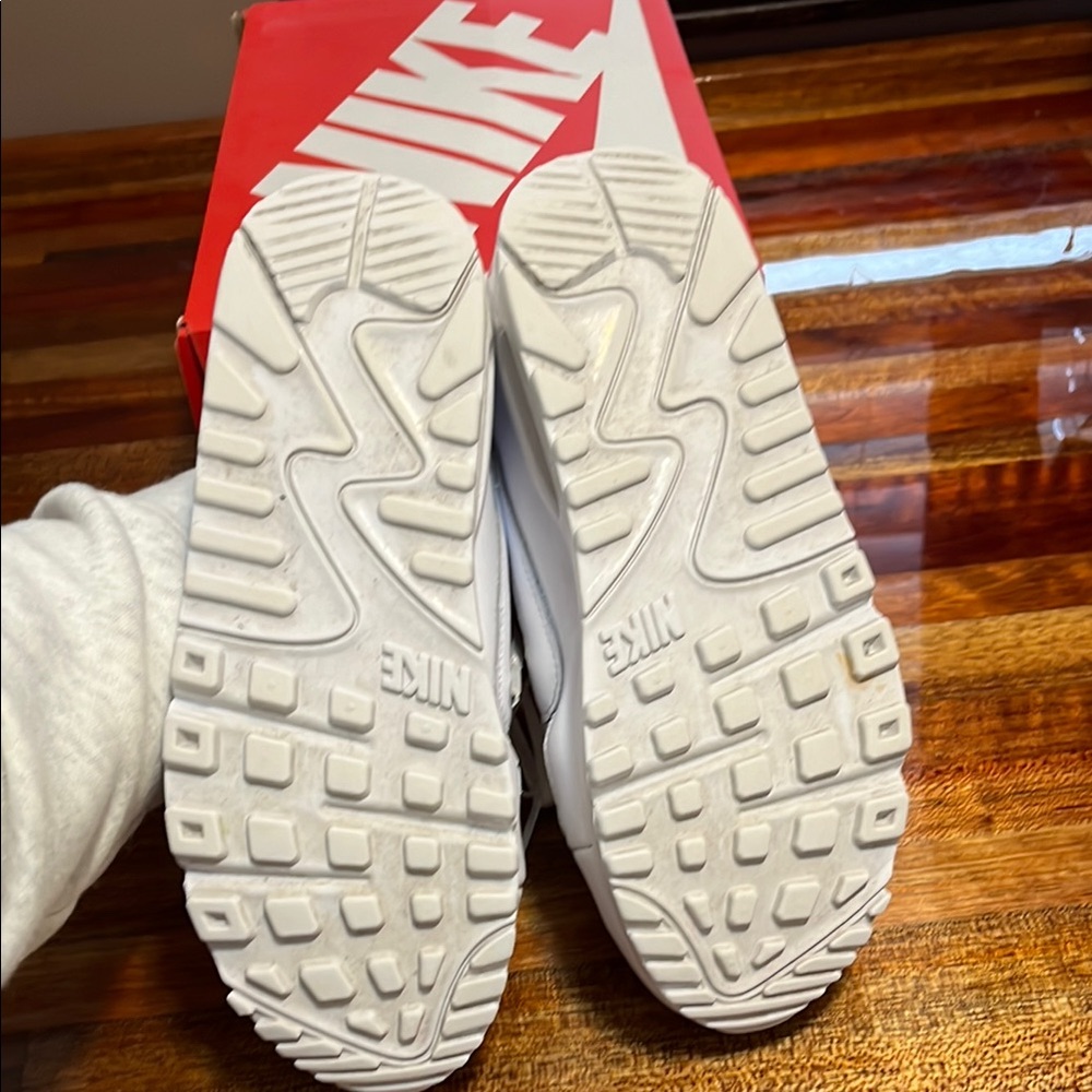Nike Air Max 90 White Sneakers - Picture 5 of 9